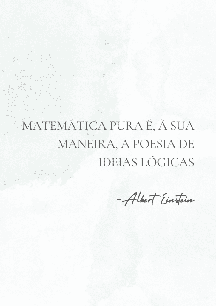 Imagem ilustrativa de tipografia, frase de Albert Einstein