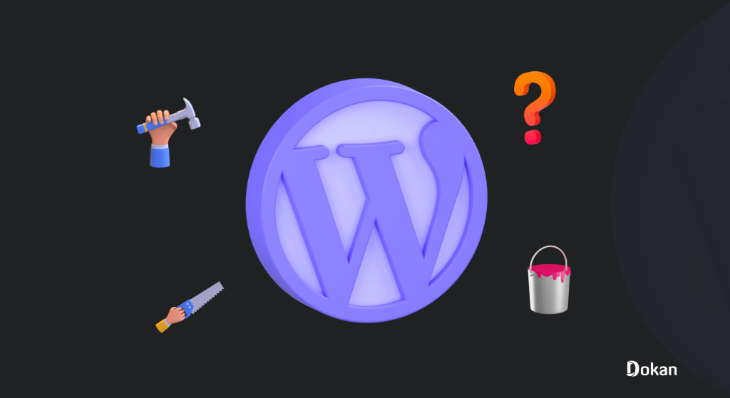 Logo do WordPress, um construtor de site pronto.